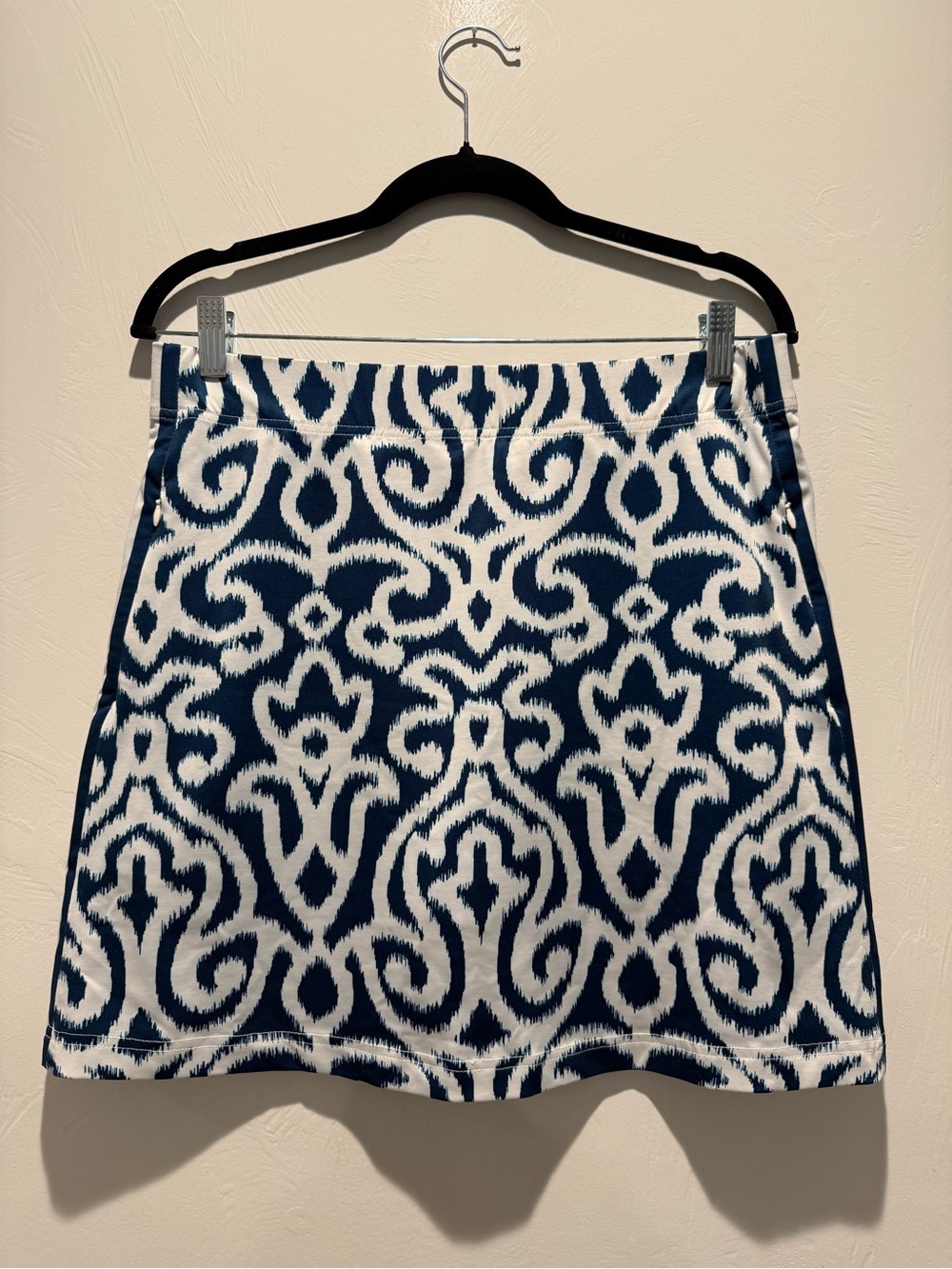 Gretchen Scott Skippy Skort - Navy and White Ikat Mini Skort Skirt